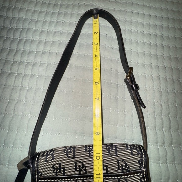 Dooney and Bourke Small Monogram Black and Gray Shoulder Bag - Picture 2 of 8